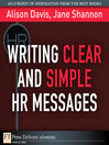 Writing Clear and Simple HR Messages  1 by Alison Davis eBook